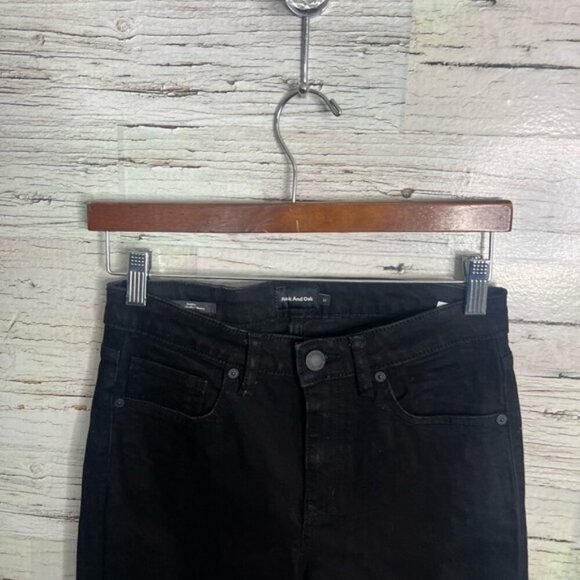 FRANK & OAK Debbie Skinny Jean Sz 27 Washed Black - Picture 3 of 6